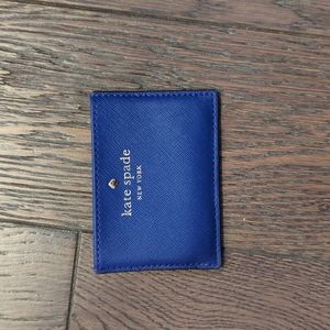 Royal blue Kate Spade card holder